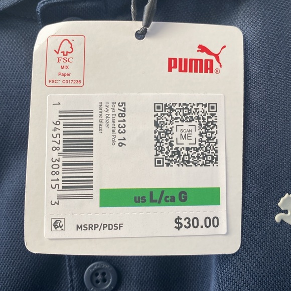 Boys Youth Puma short sleeve Dri-Fit Polo - Picture 3 of 6